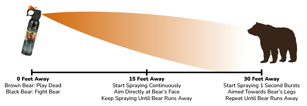 How to spray bear spray