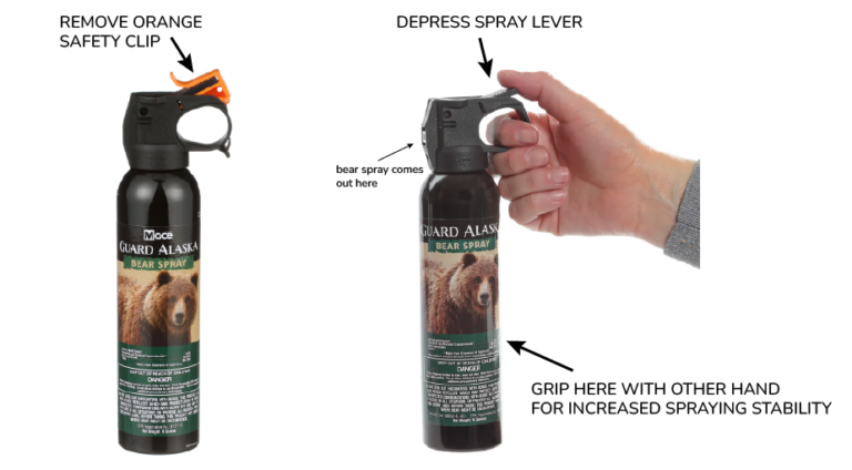 How to use bear spray